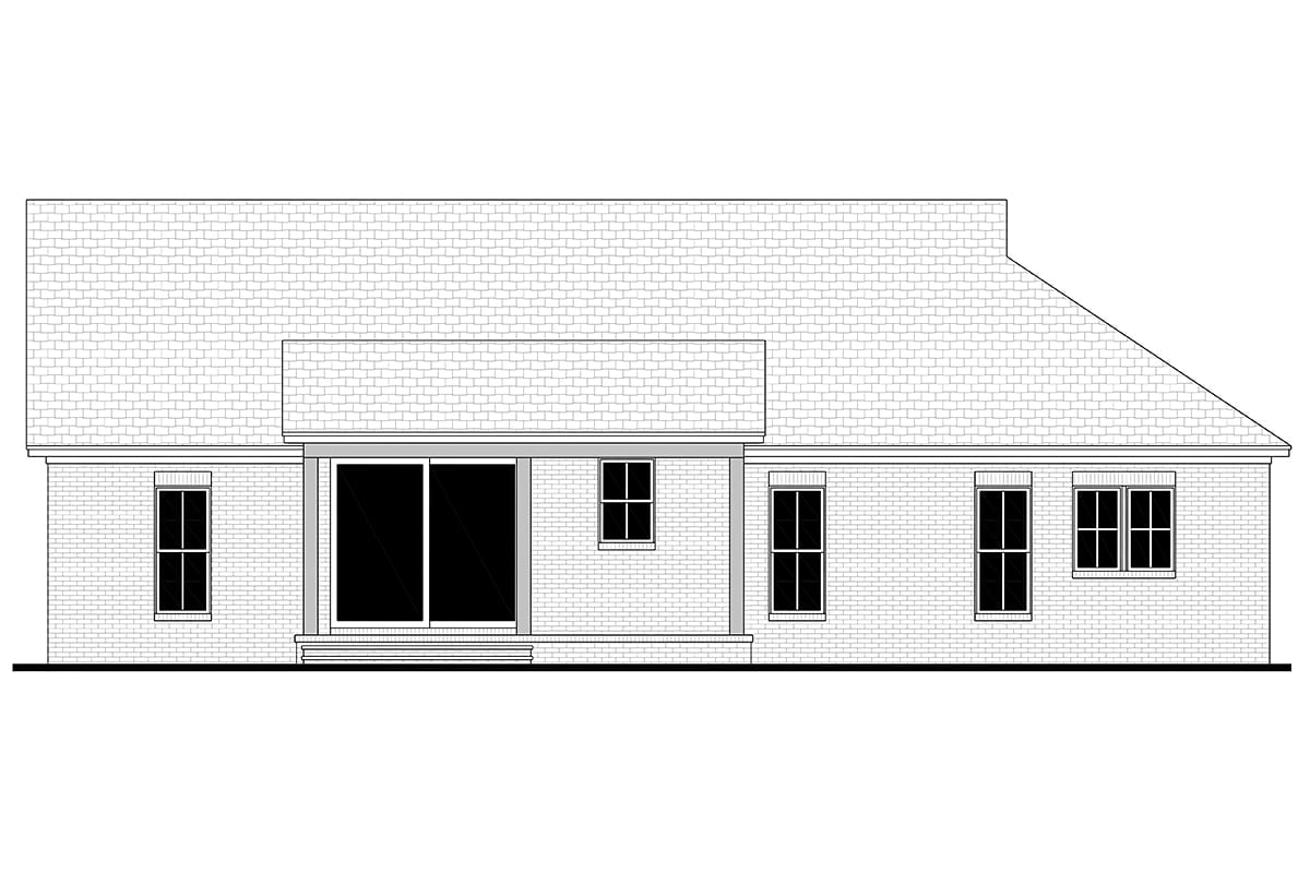 House Plan 82940 Rear Elevation