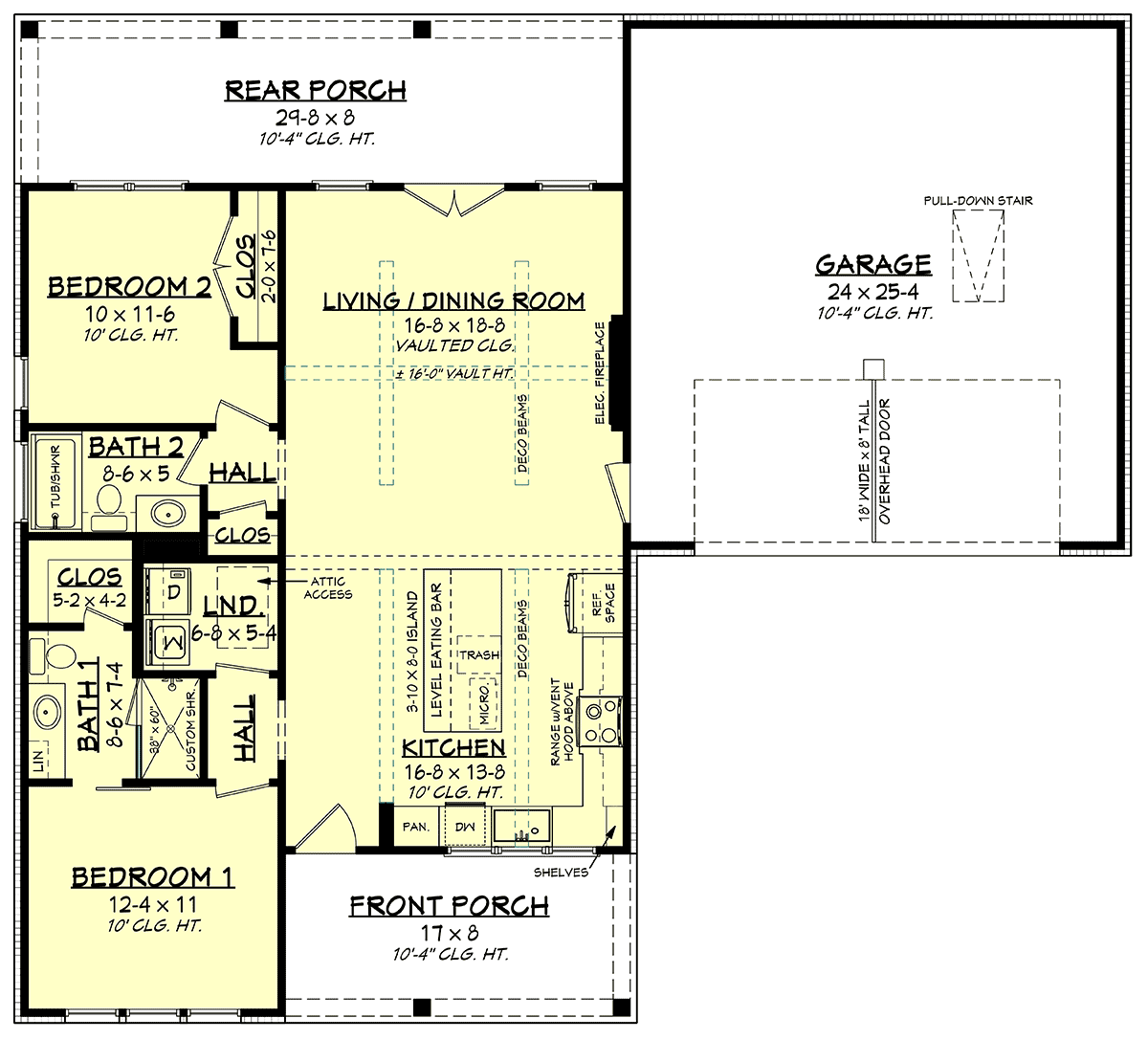 House Plan 82942 Level One
