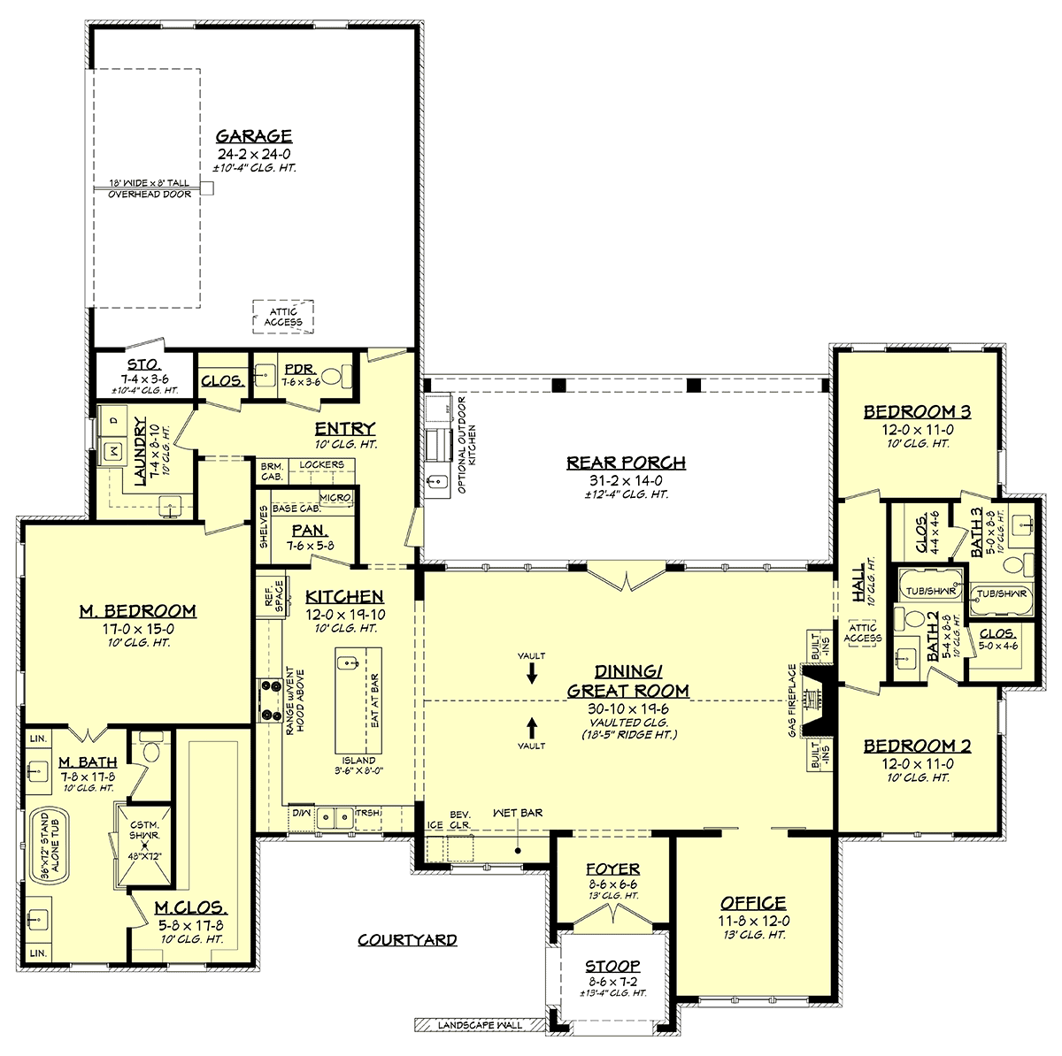 House Plan 82945 Level One