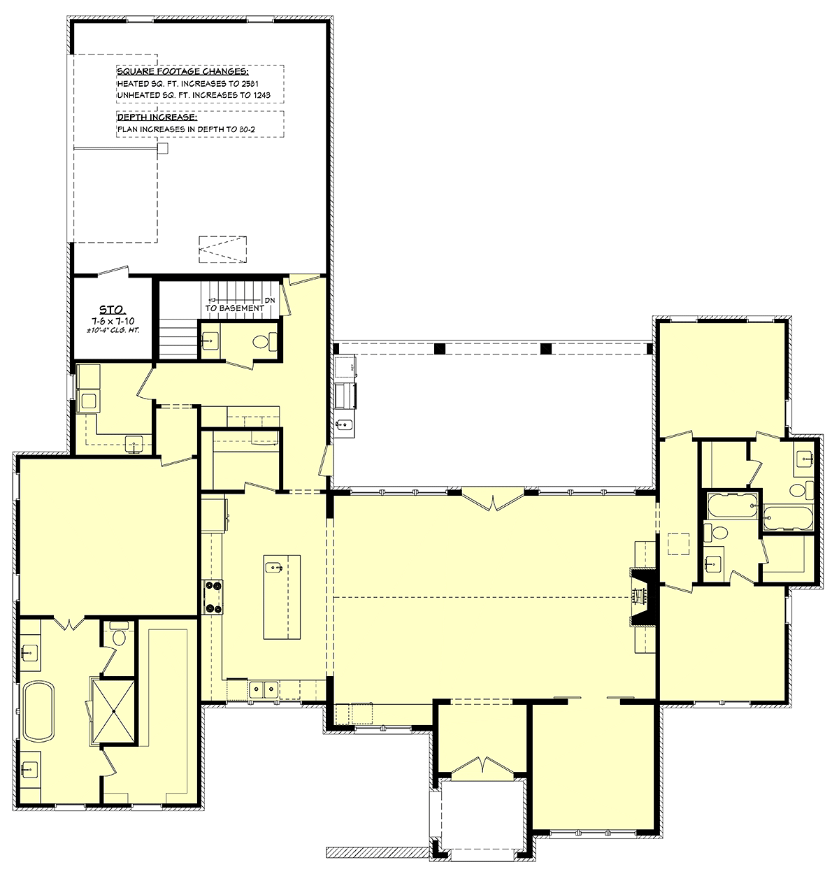 House Plan 82945 Alternate Level One