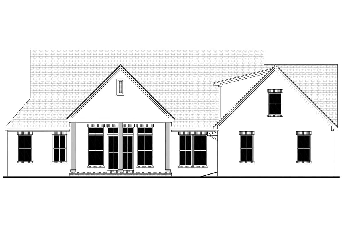 House Plan 82947 Rear Elevation