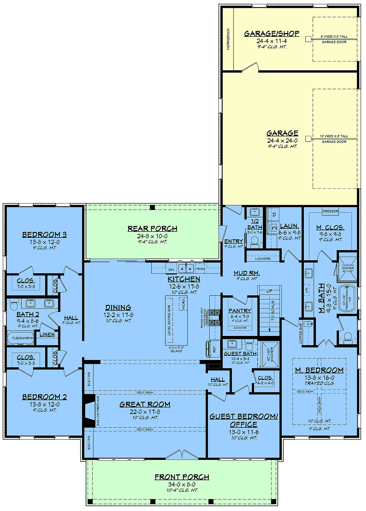 House Plan 82952 Level One
