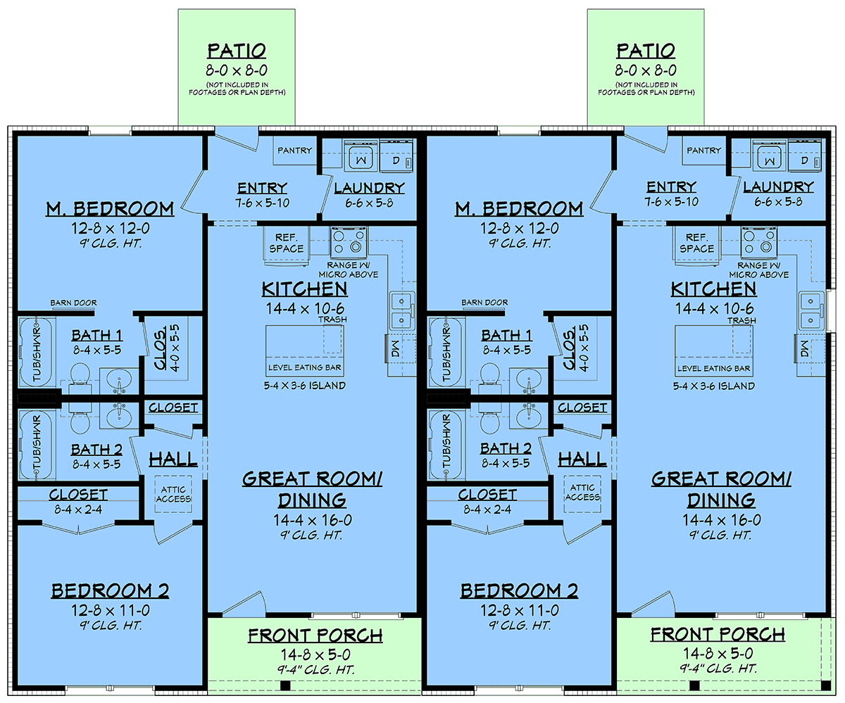 Multi-Family Plan 82955 Level One