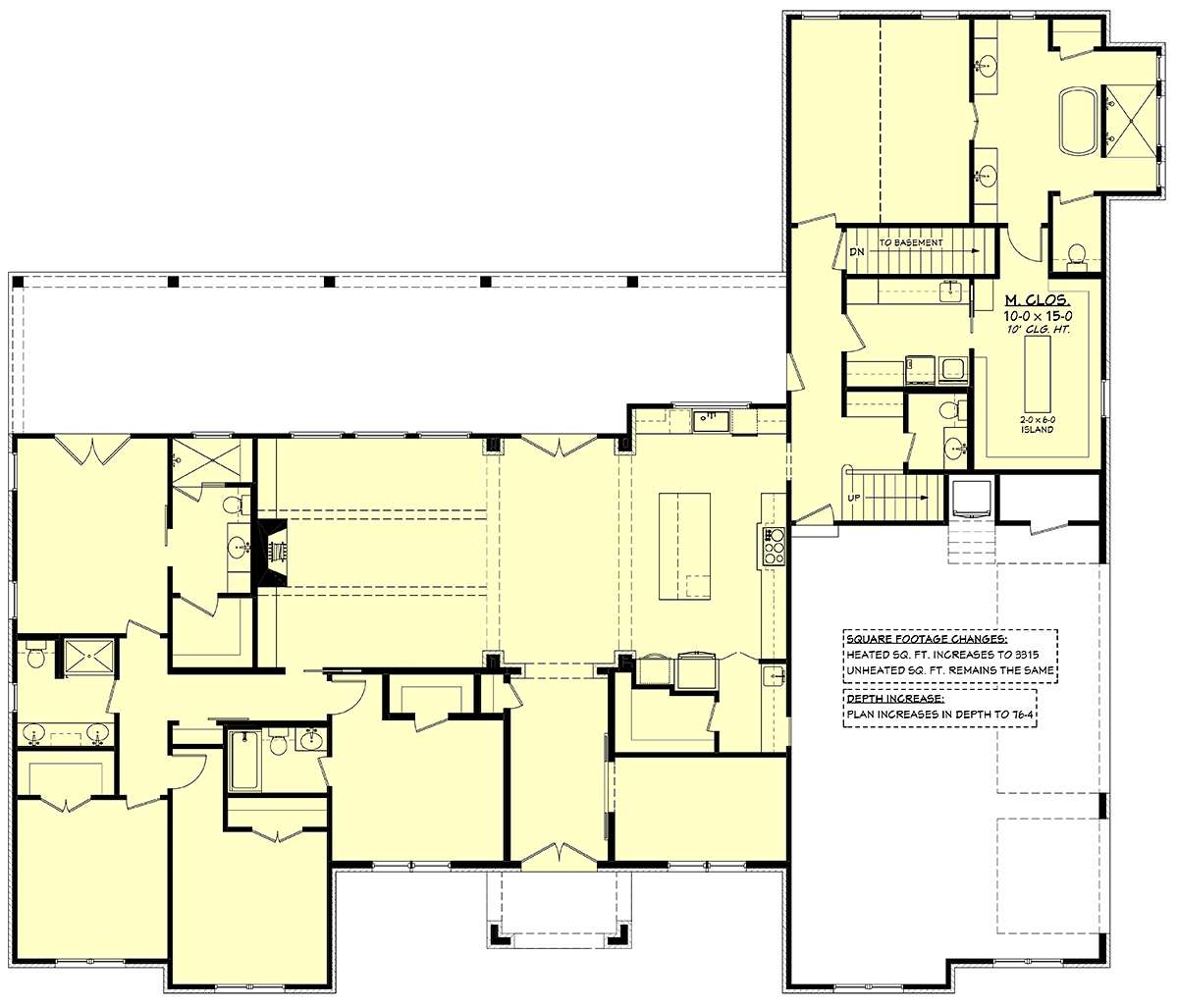 House Plan 82956 Alternate Level One