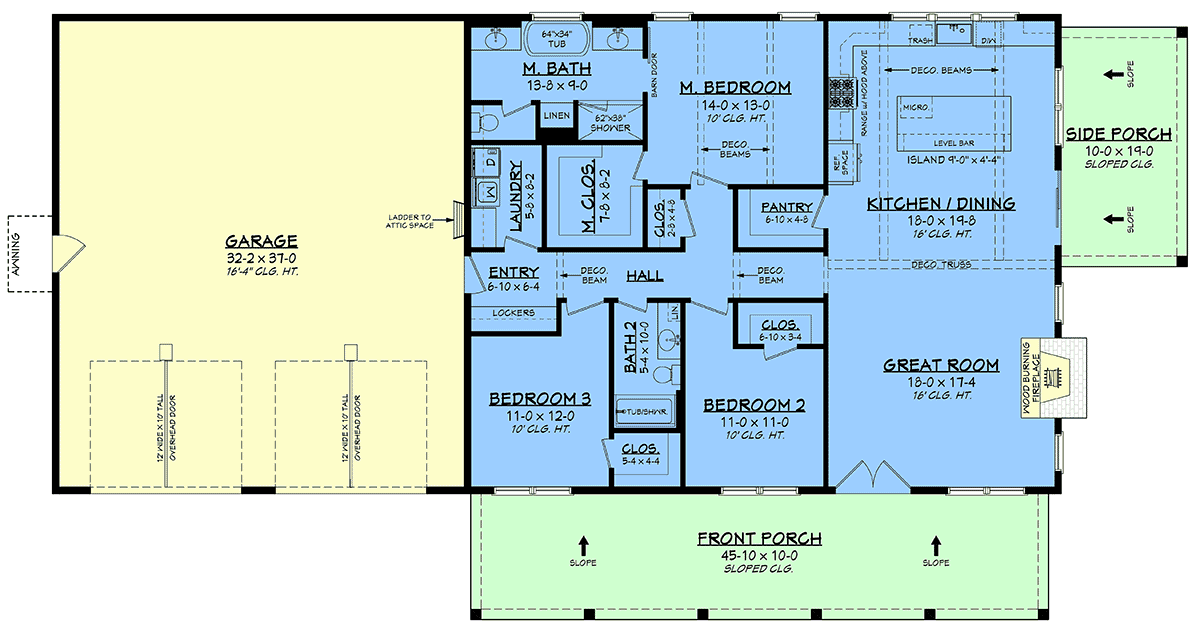 House Plan 82959 Level One