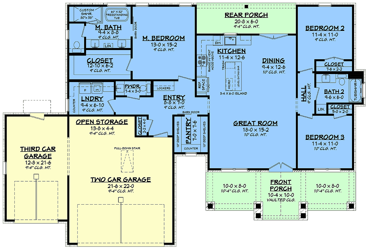 House Plan 82964 Level One