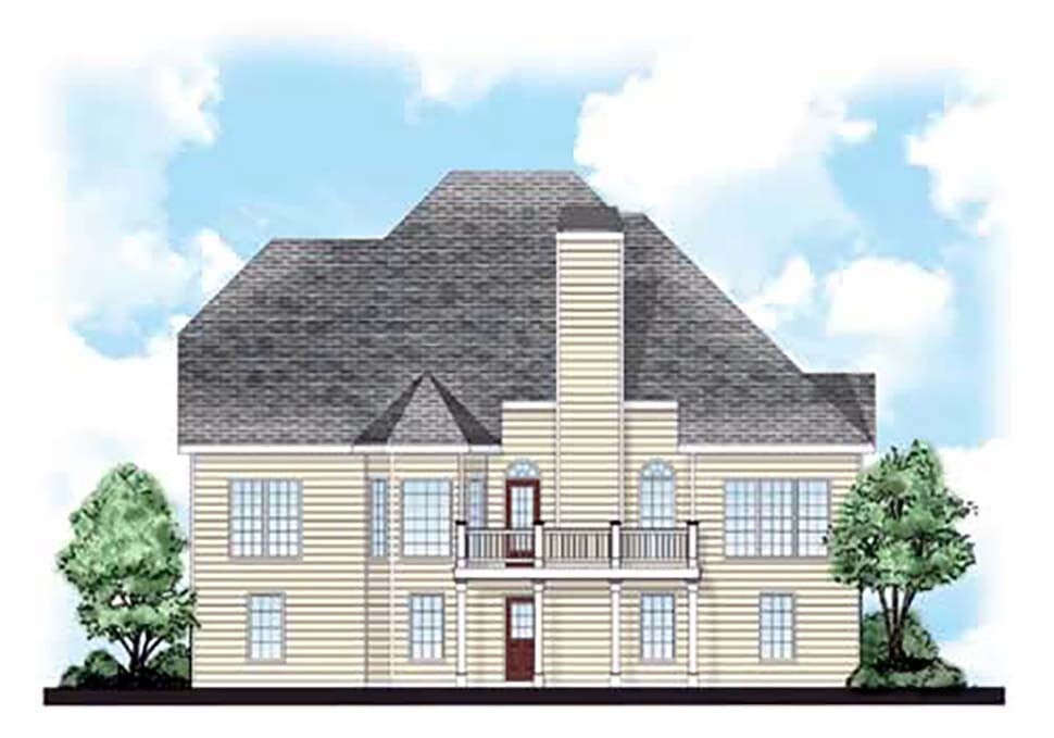 House Plan 83012 Rear Elevation