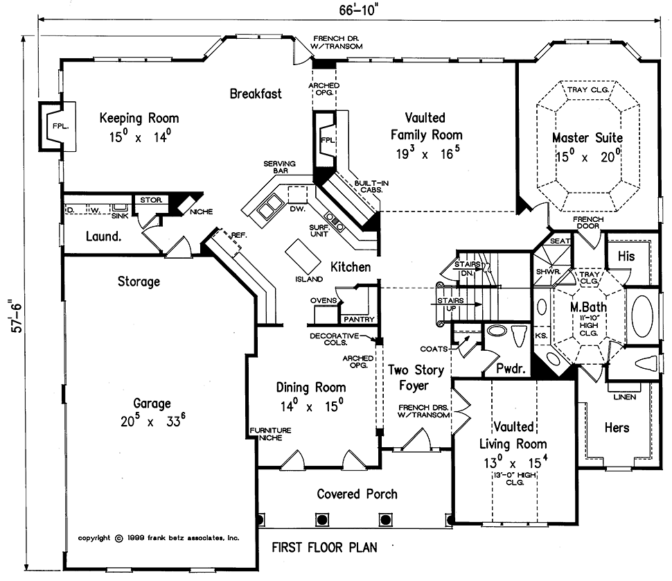 House Plan 83036 Level One