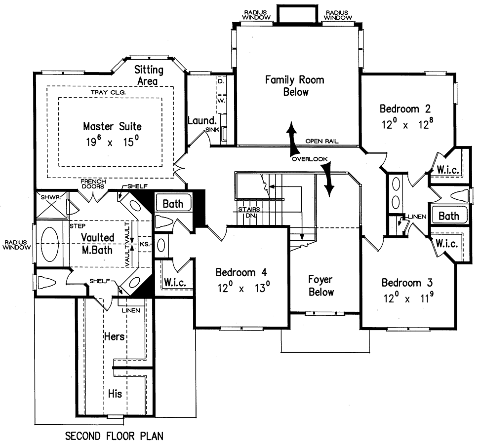 Plan 83054 | Traditional Style with 5 Bed, 4 Bath, 3 Car Garage