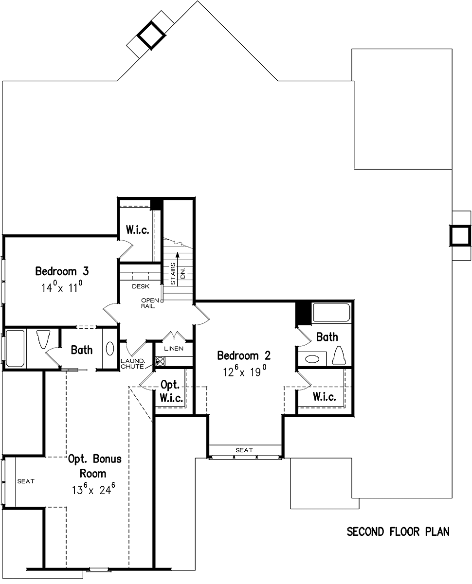 House Plan 83100 Level Two