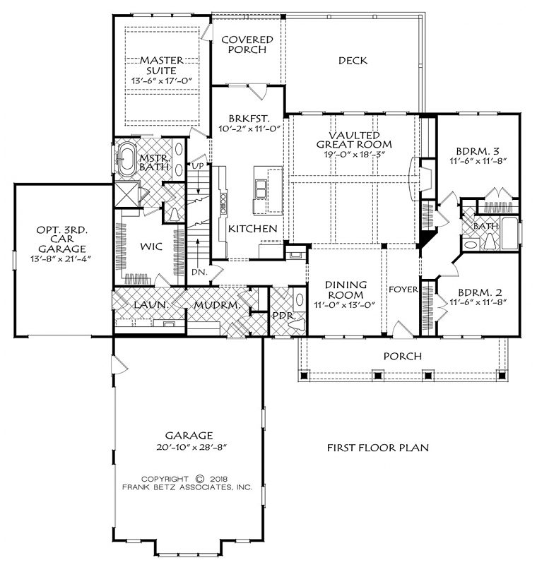 House Plan 83107 Level One