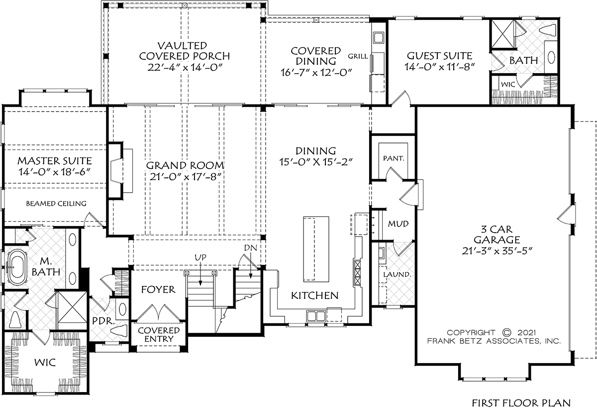 House Plan 83134 Level One