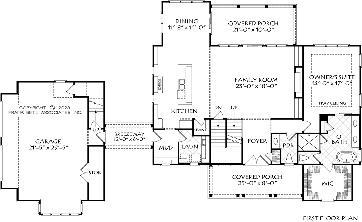 House Plan 83148 Level One