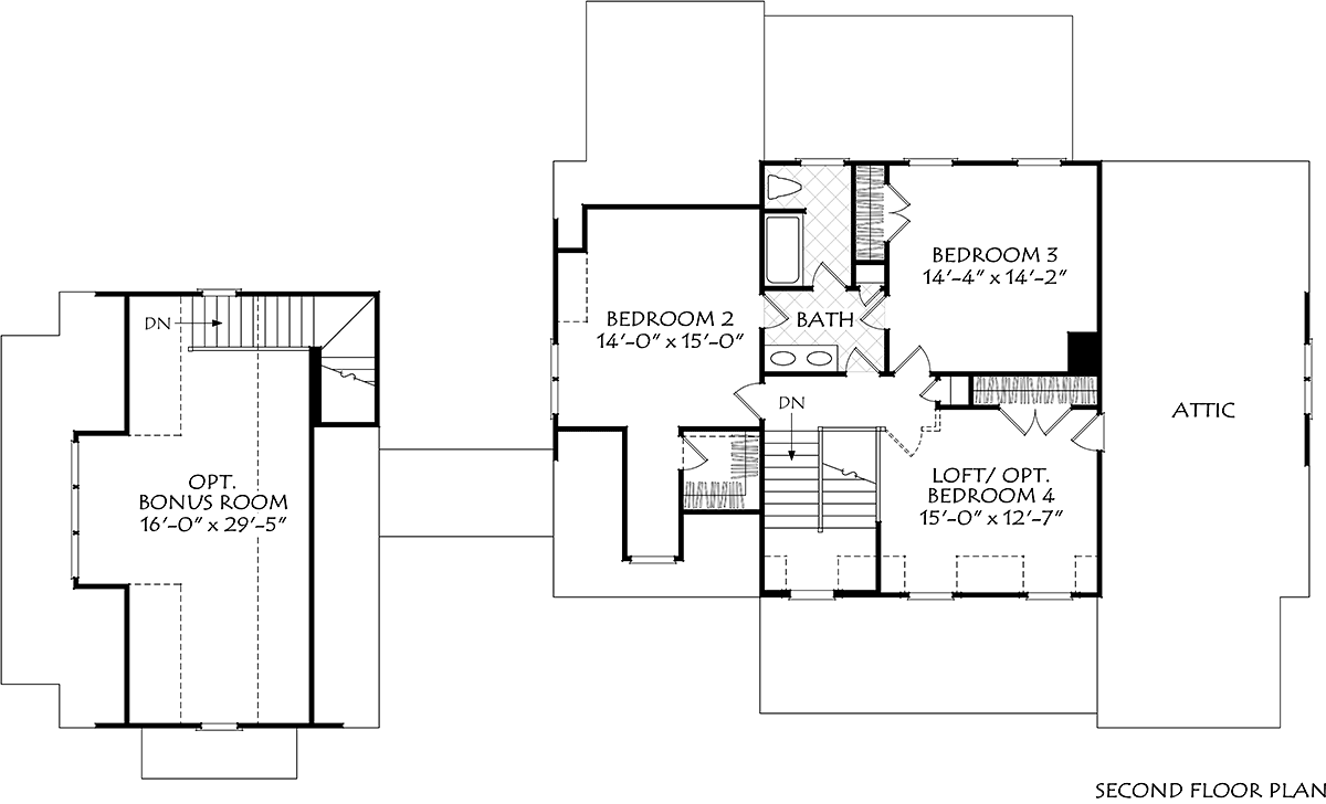 House Plan 83148 Level Two