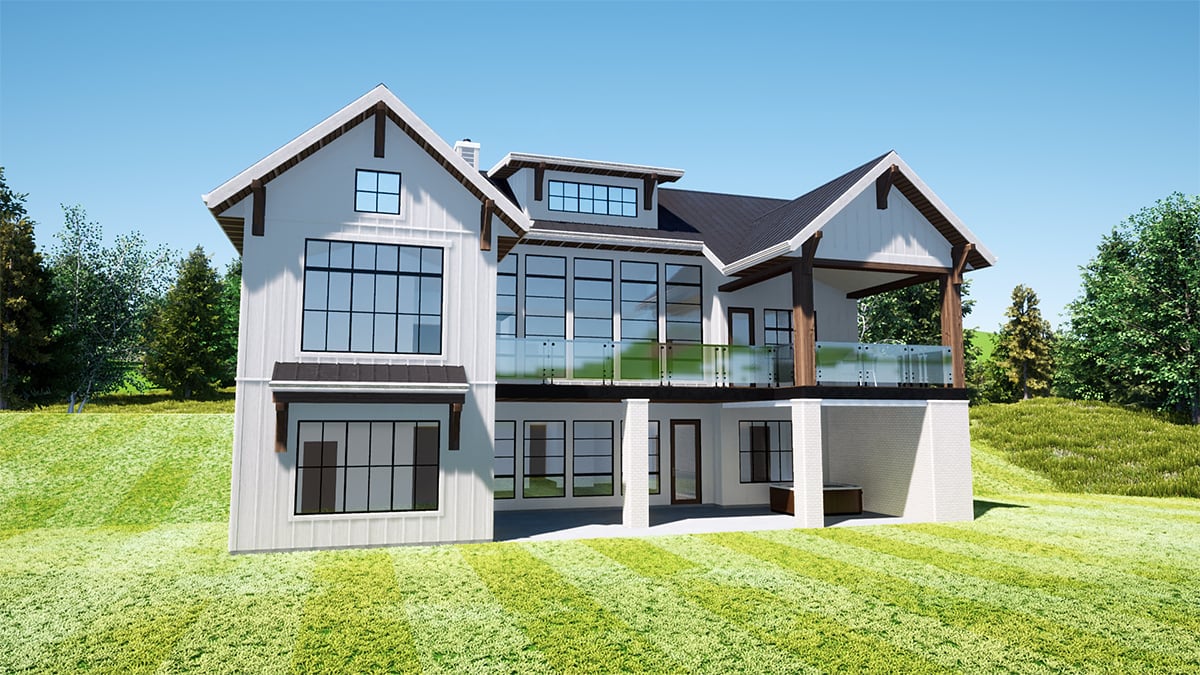 House Plan 83314 Rear Elevation