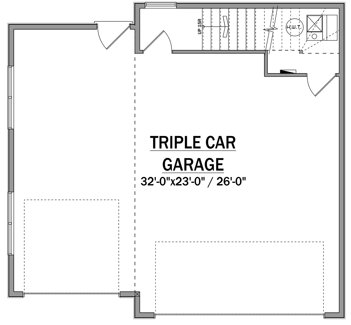 Garage-Living Plan 83335 Level One