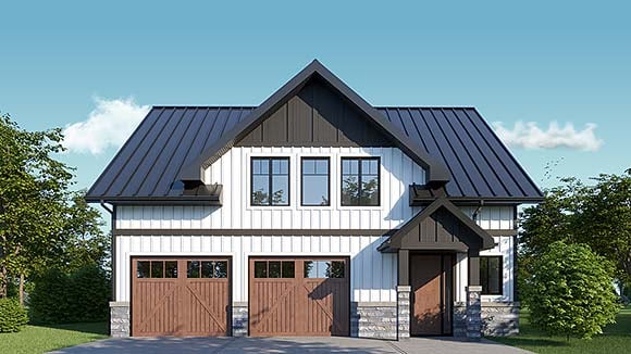 Garage-Living Plan 83337