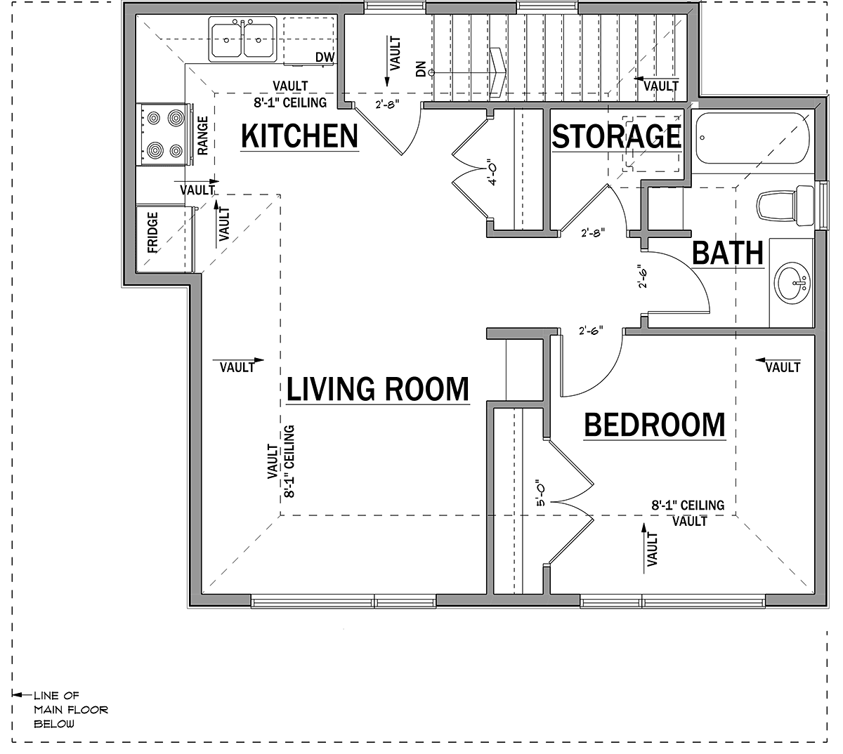 Garage-Living Plan 83338 Level Two