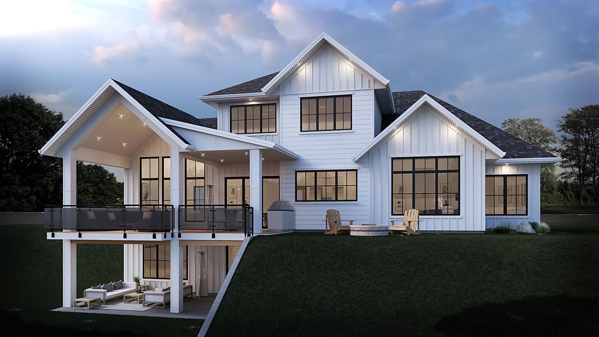 House Plan 83345 Rear Elevation