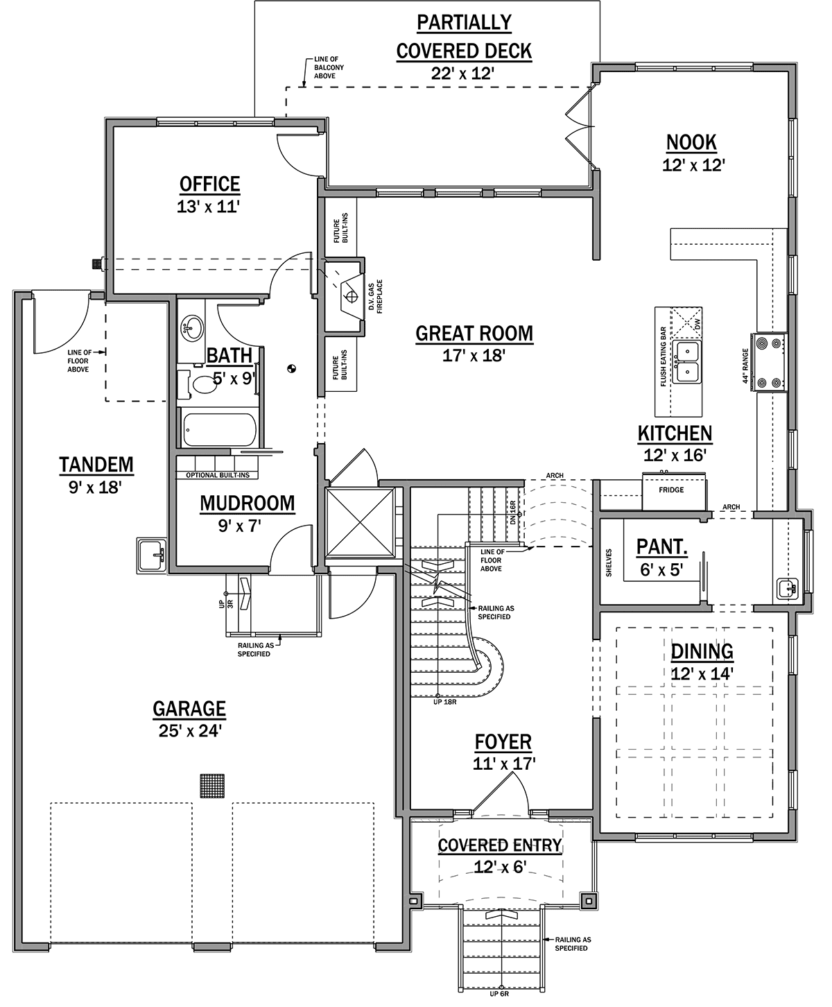 House Plan 83347 Level One