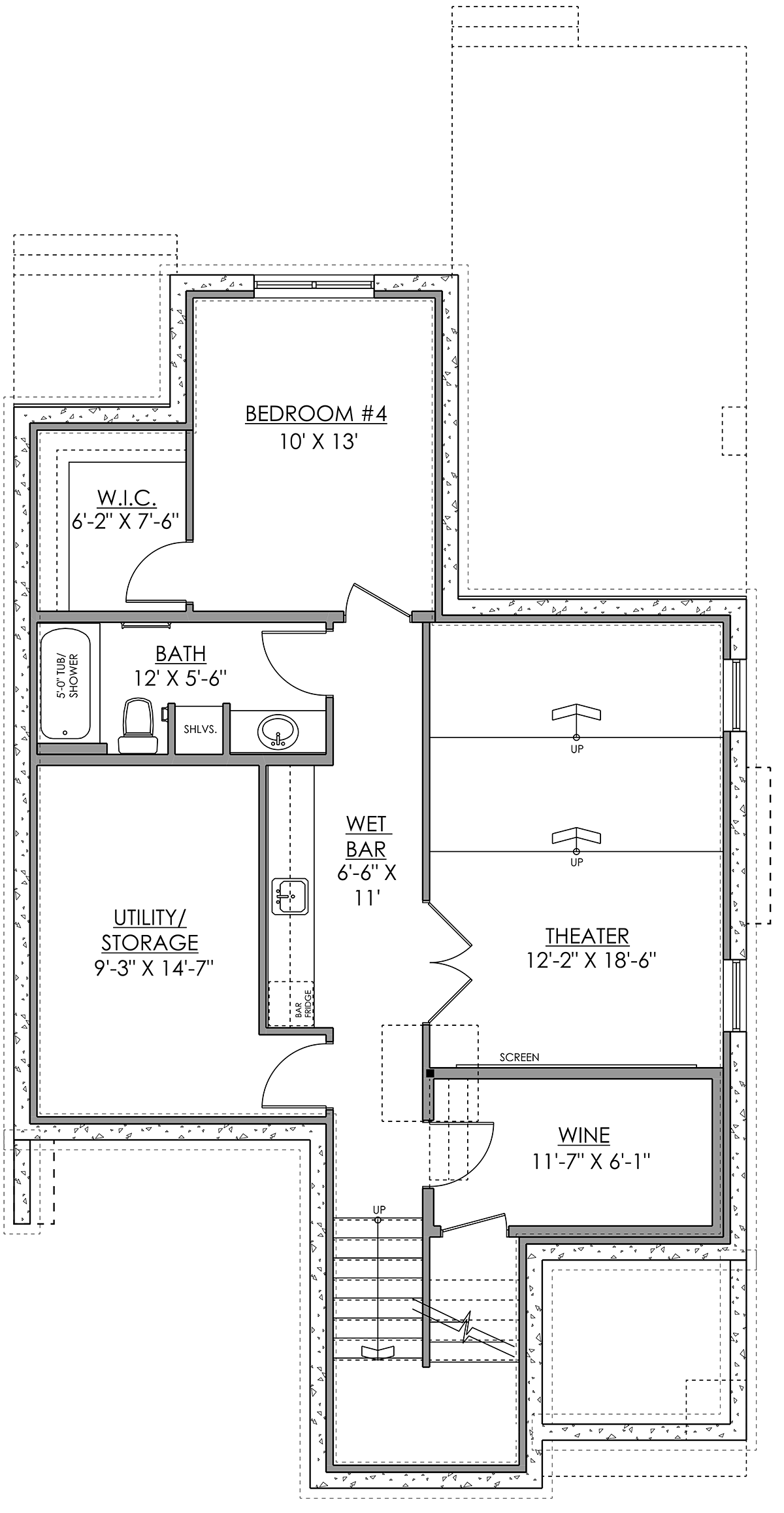 House Plan 83359 Lower Level