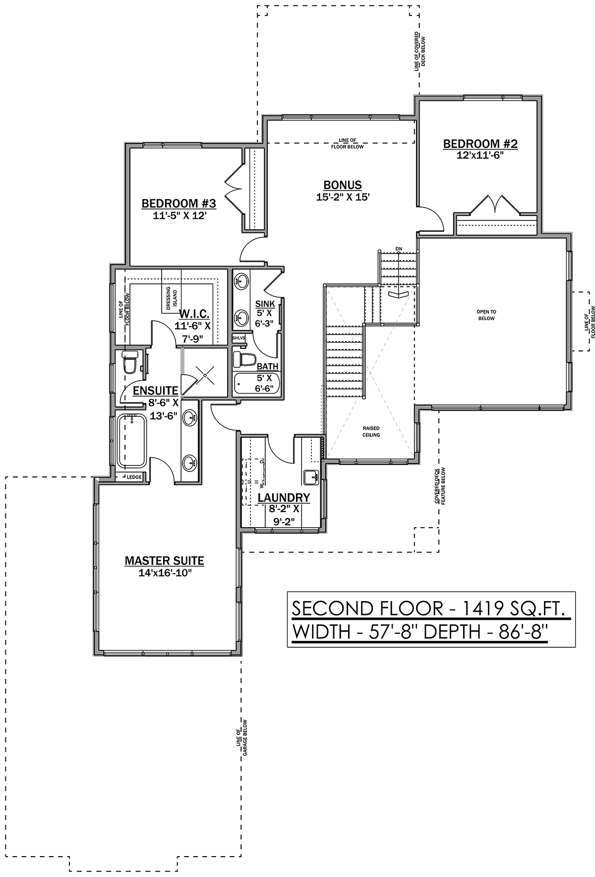 House Plan 83361 Level Two