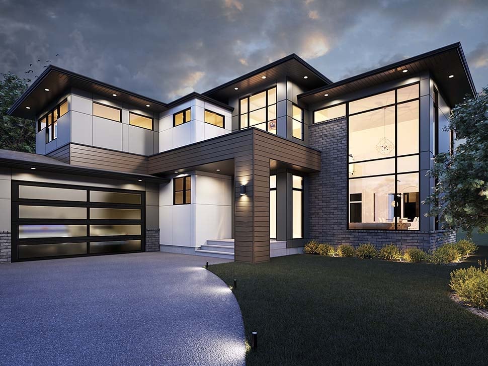 Modern Plan with 2946 Sq. Ft., 3 Bedrooms, 3 Bathrooms, 3 Car Garage Picture 5