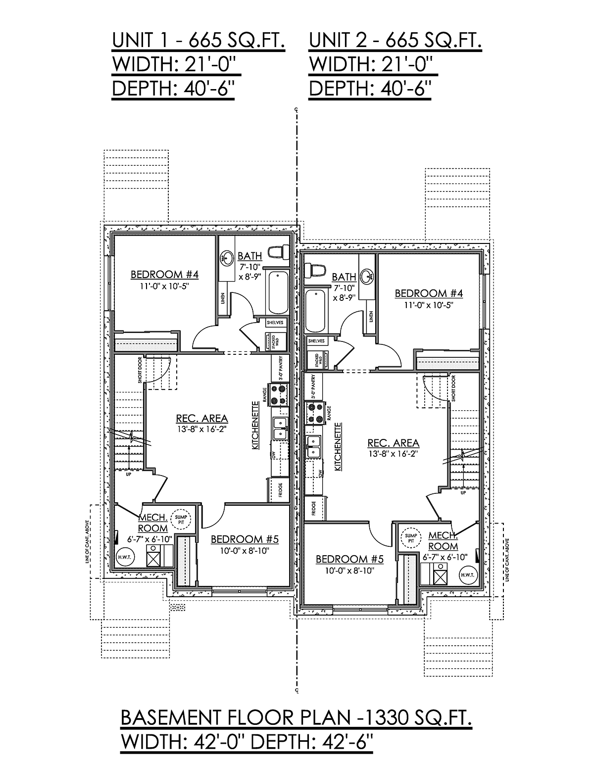 Multi-Family Plan 83379 Lower Level