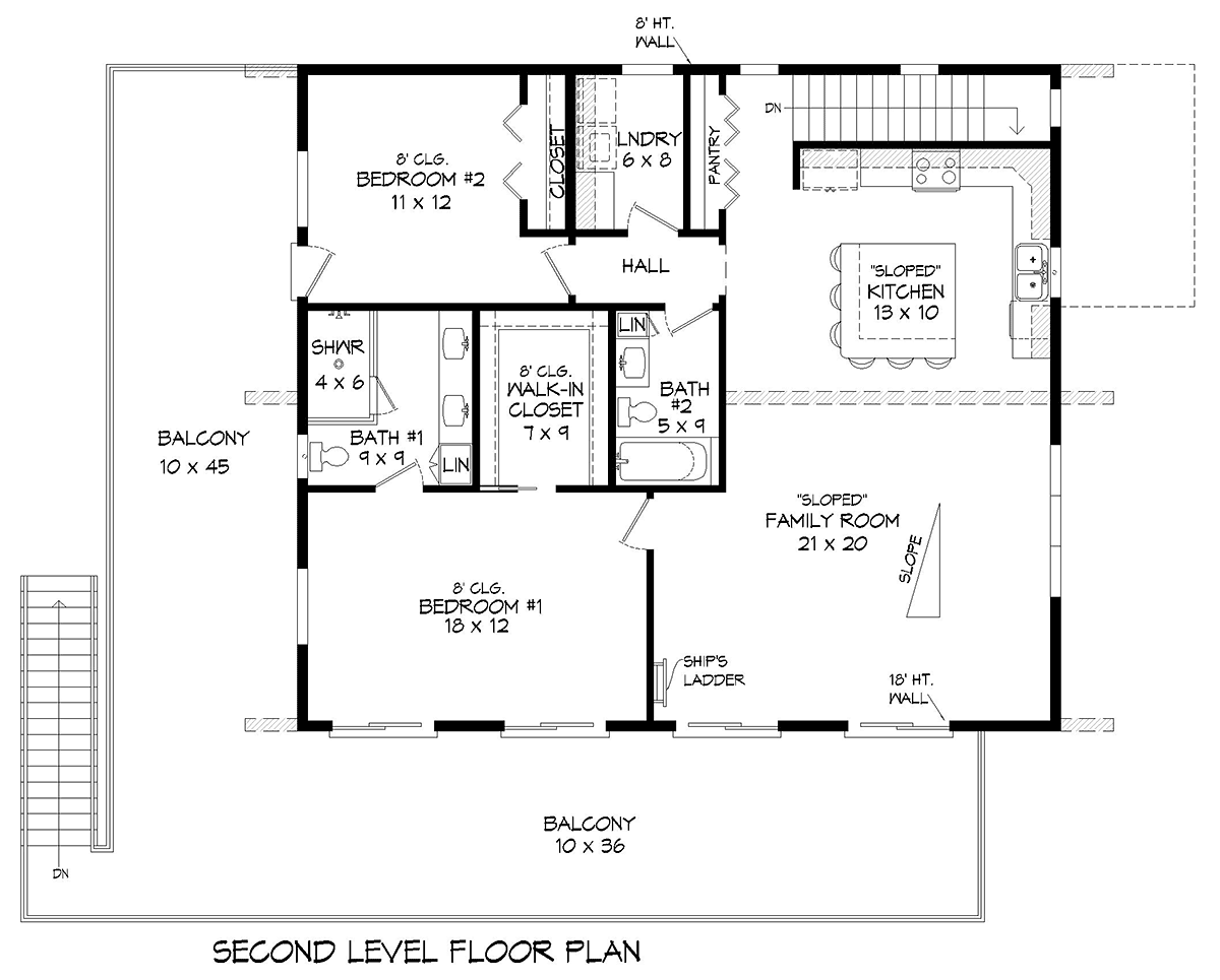 House Plan 83417 Level Two
