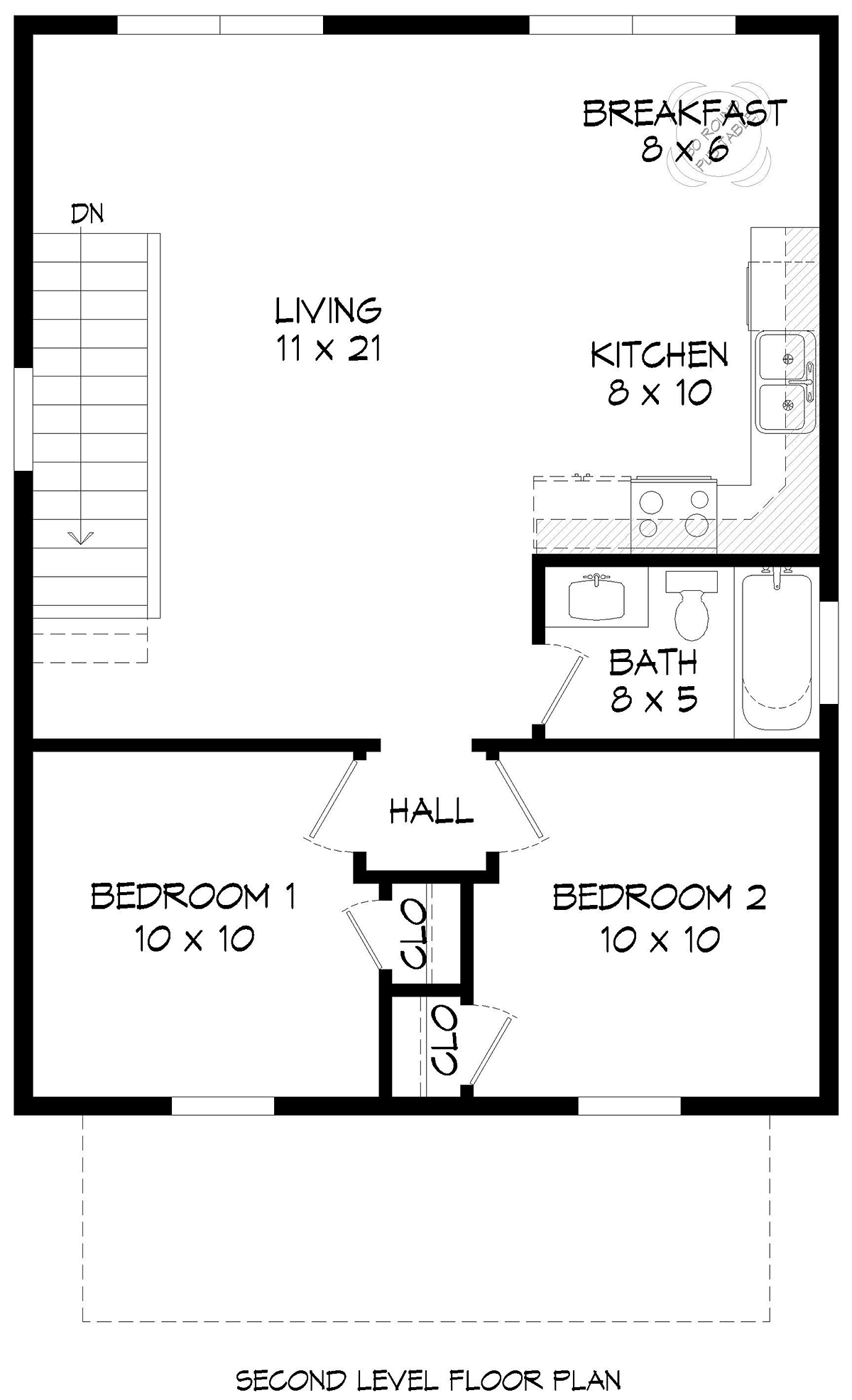 House Plan 83437 Level Two