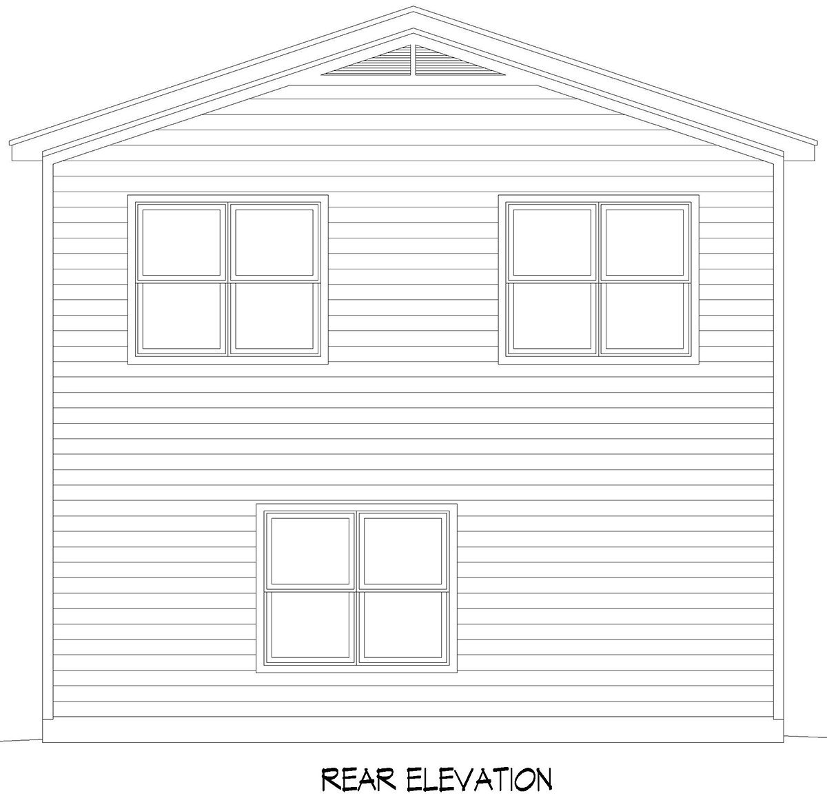 House Plan 83437 Rear Elevation