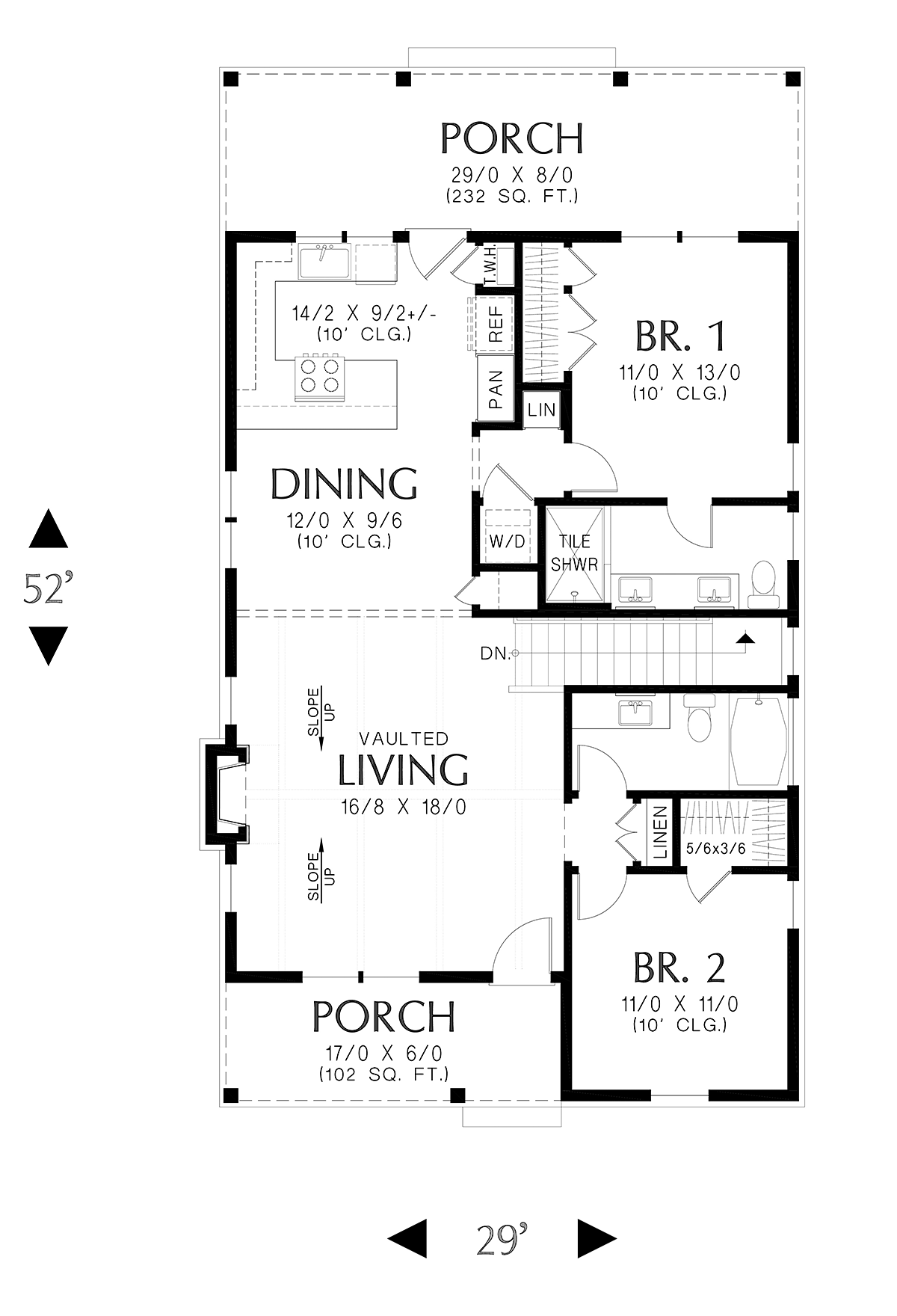 House Plan 83500 Alternate Level One