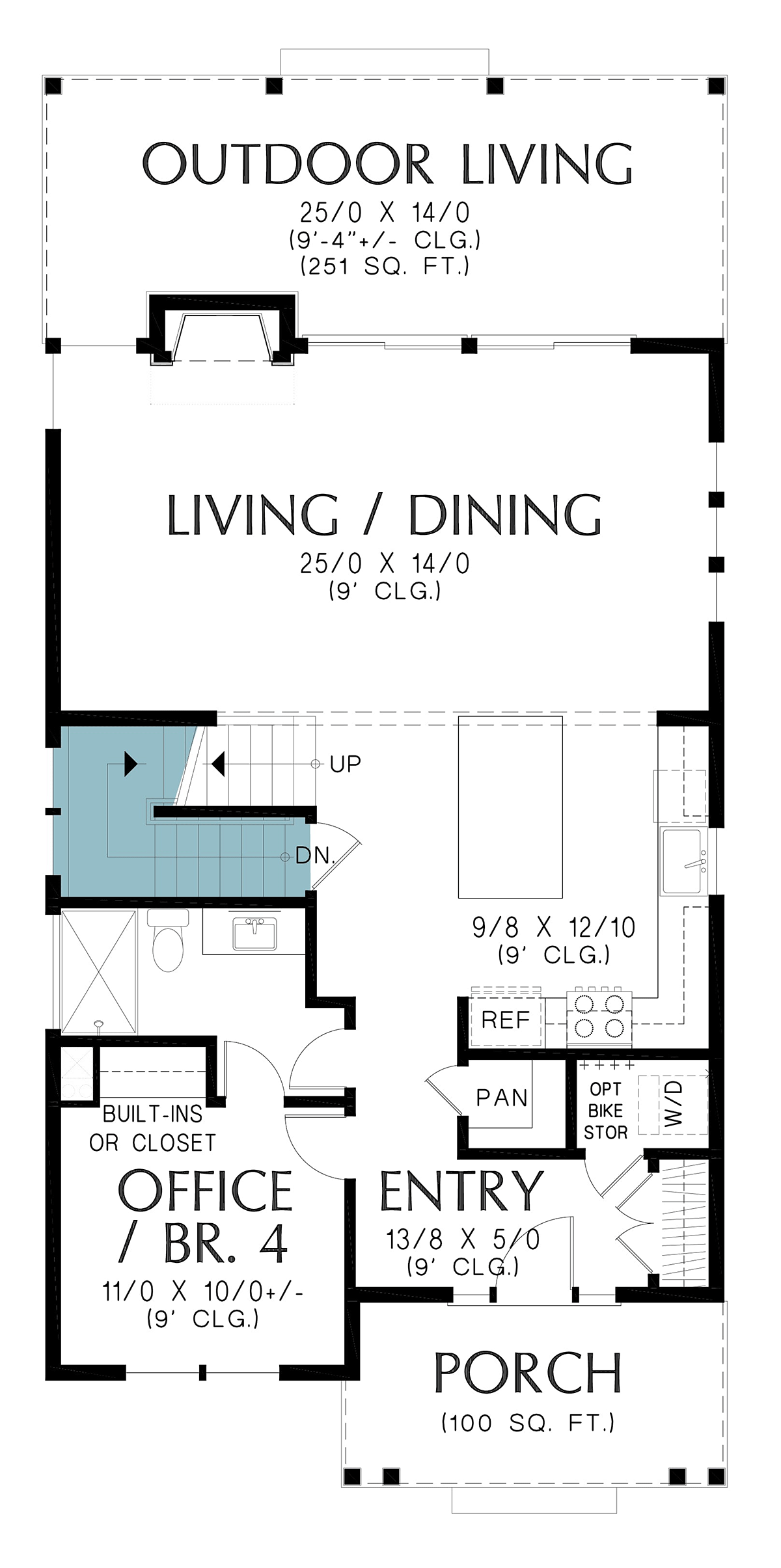 House Plan 83501 Alternate Level One