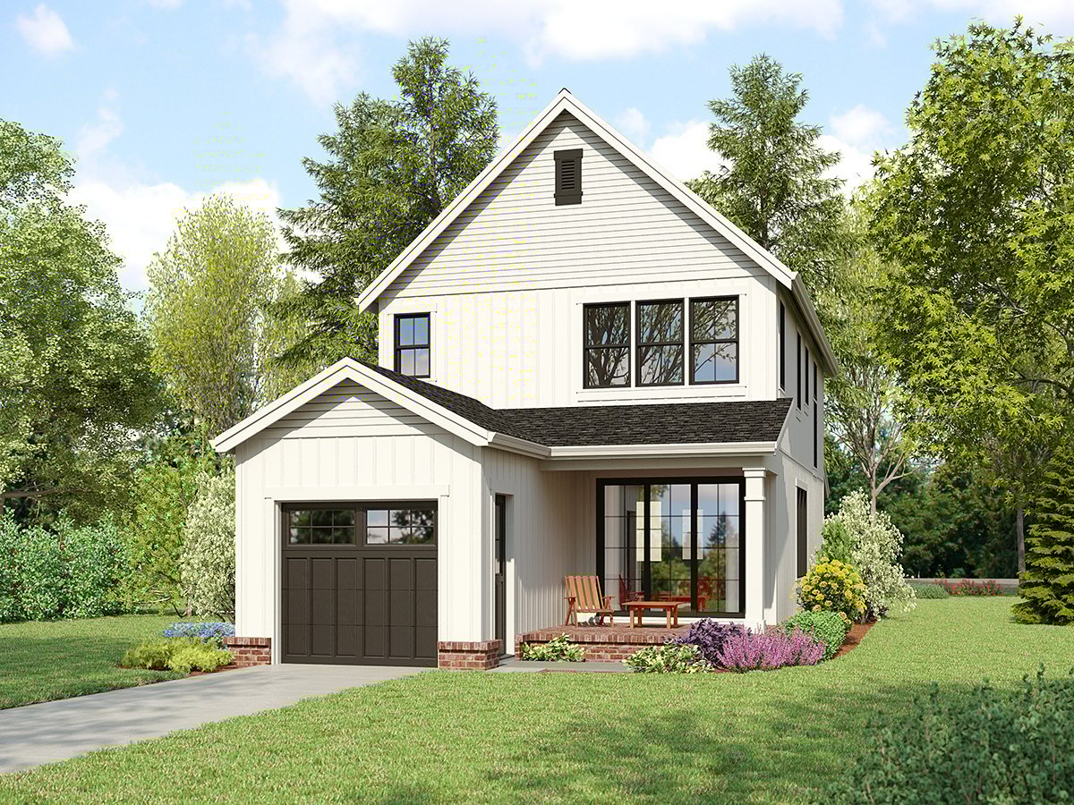 House Plan 83502 Rear Elevation
