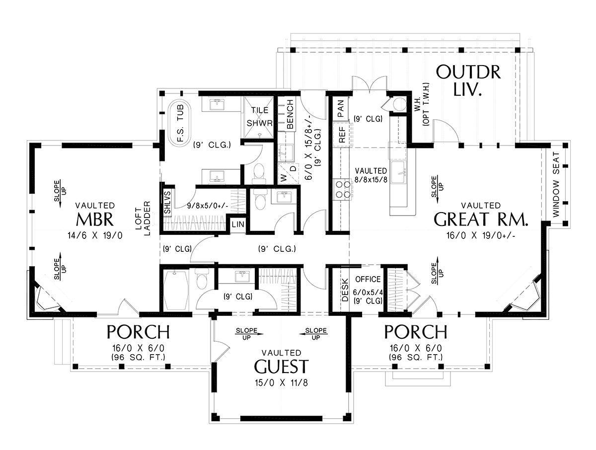House Plan 83504 Level One
