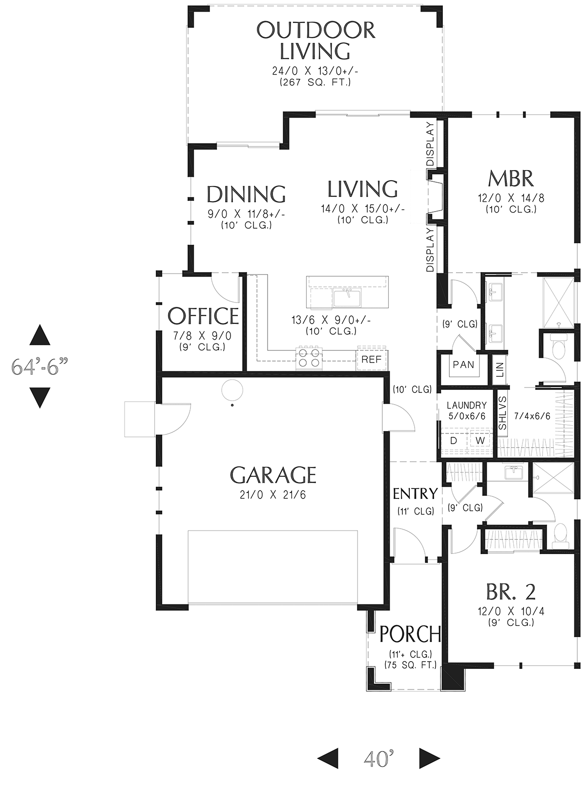 House Plan 83514 Level One