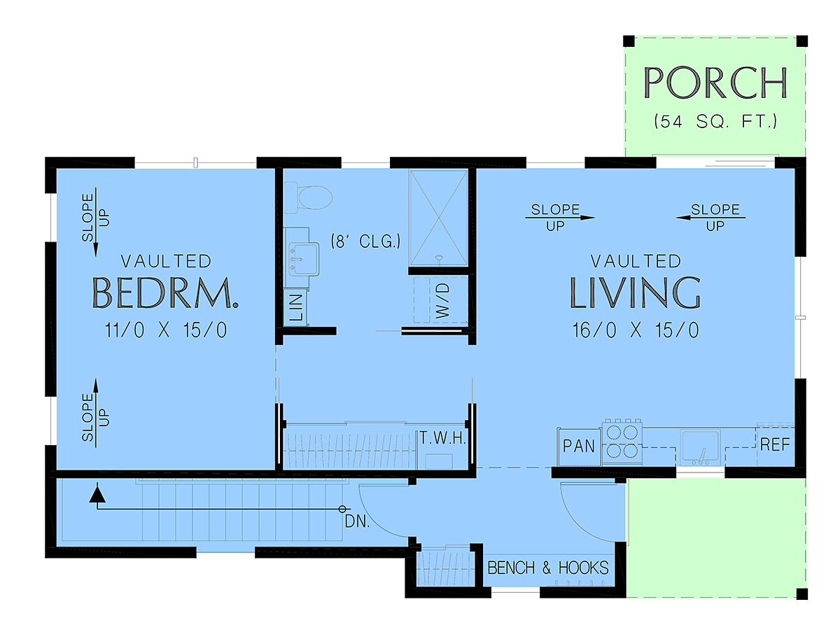 House Plan 83542 Alternate Level One