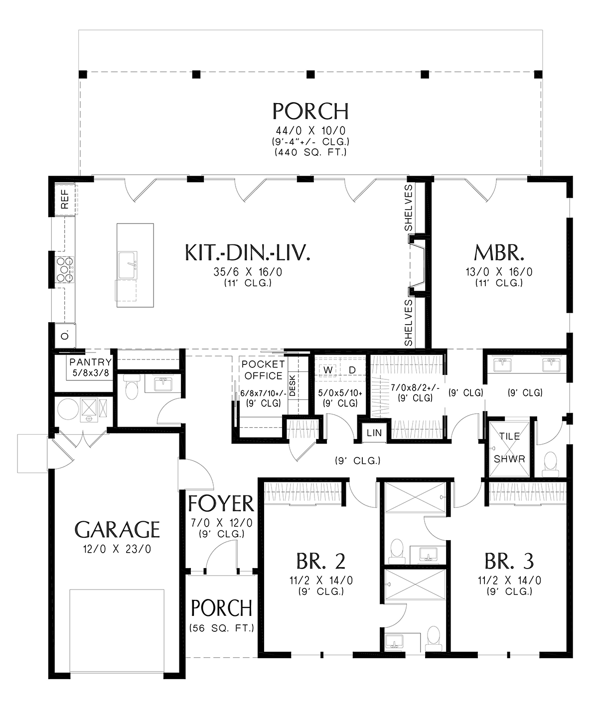House Plan 83543 Level One