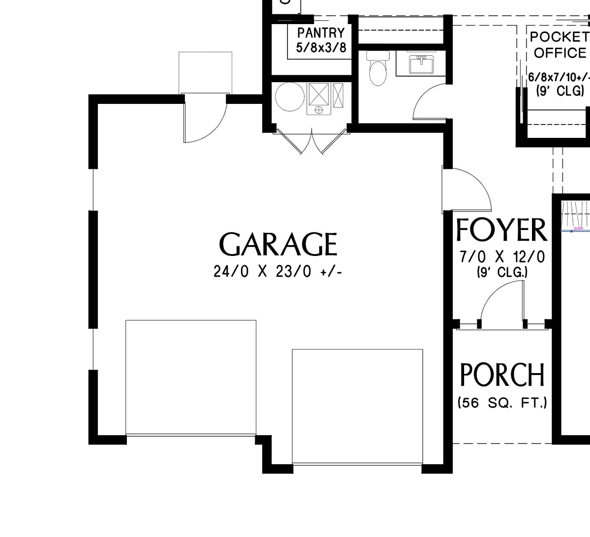 House Plan 83543 Alternate Level One