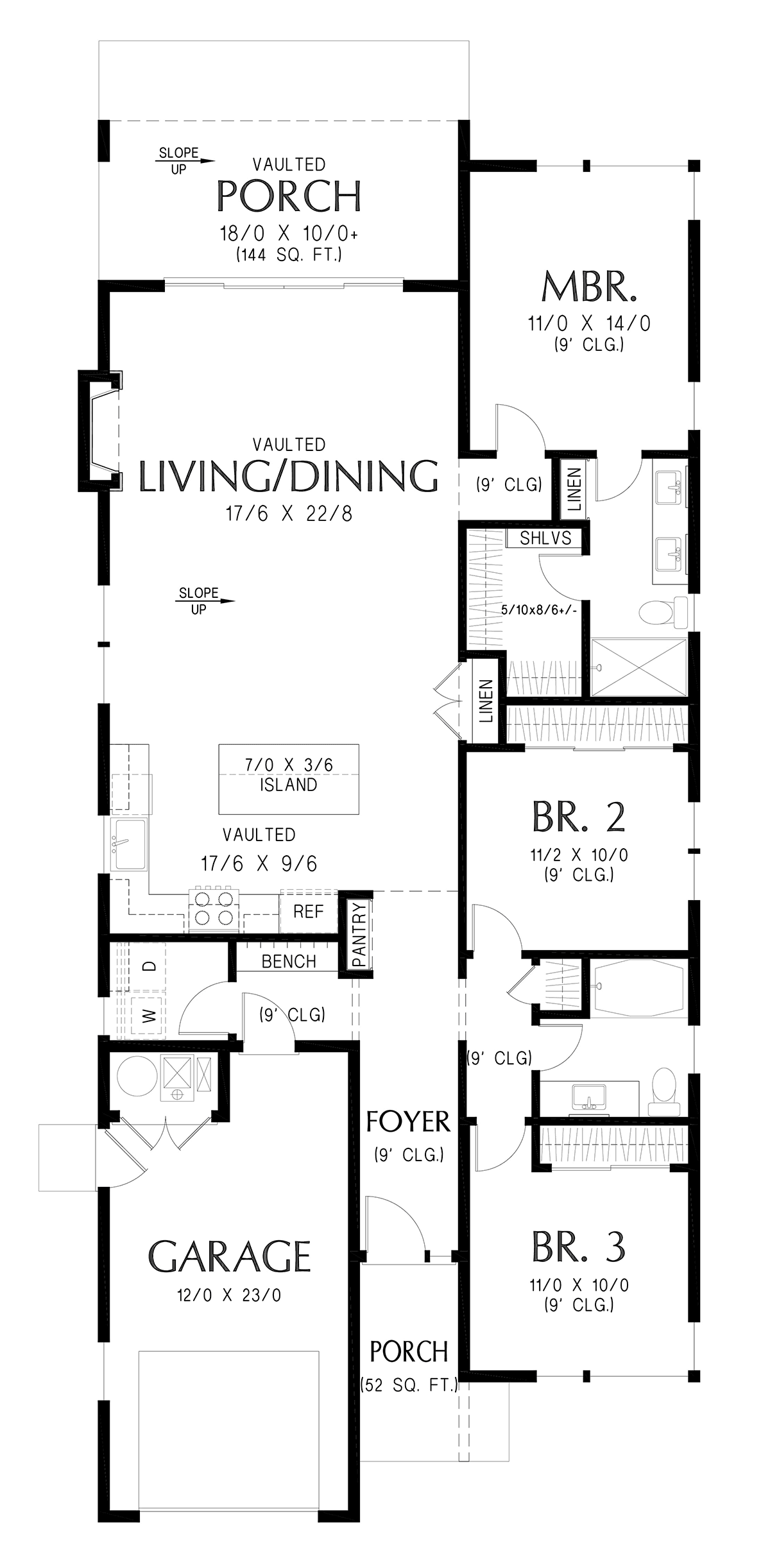 House Plan 83544 Level One