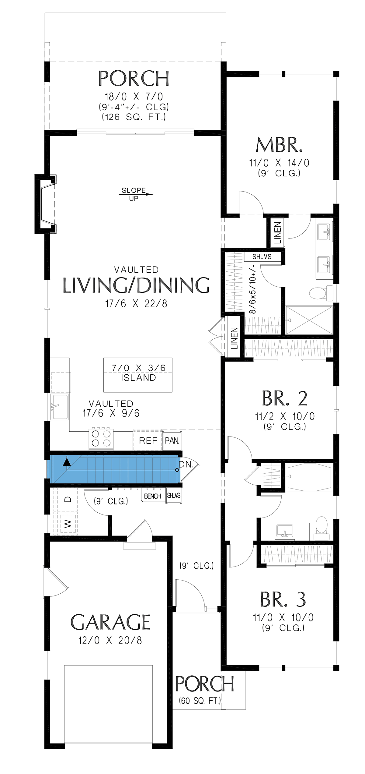 House Plan 83544 Alternate Level One