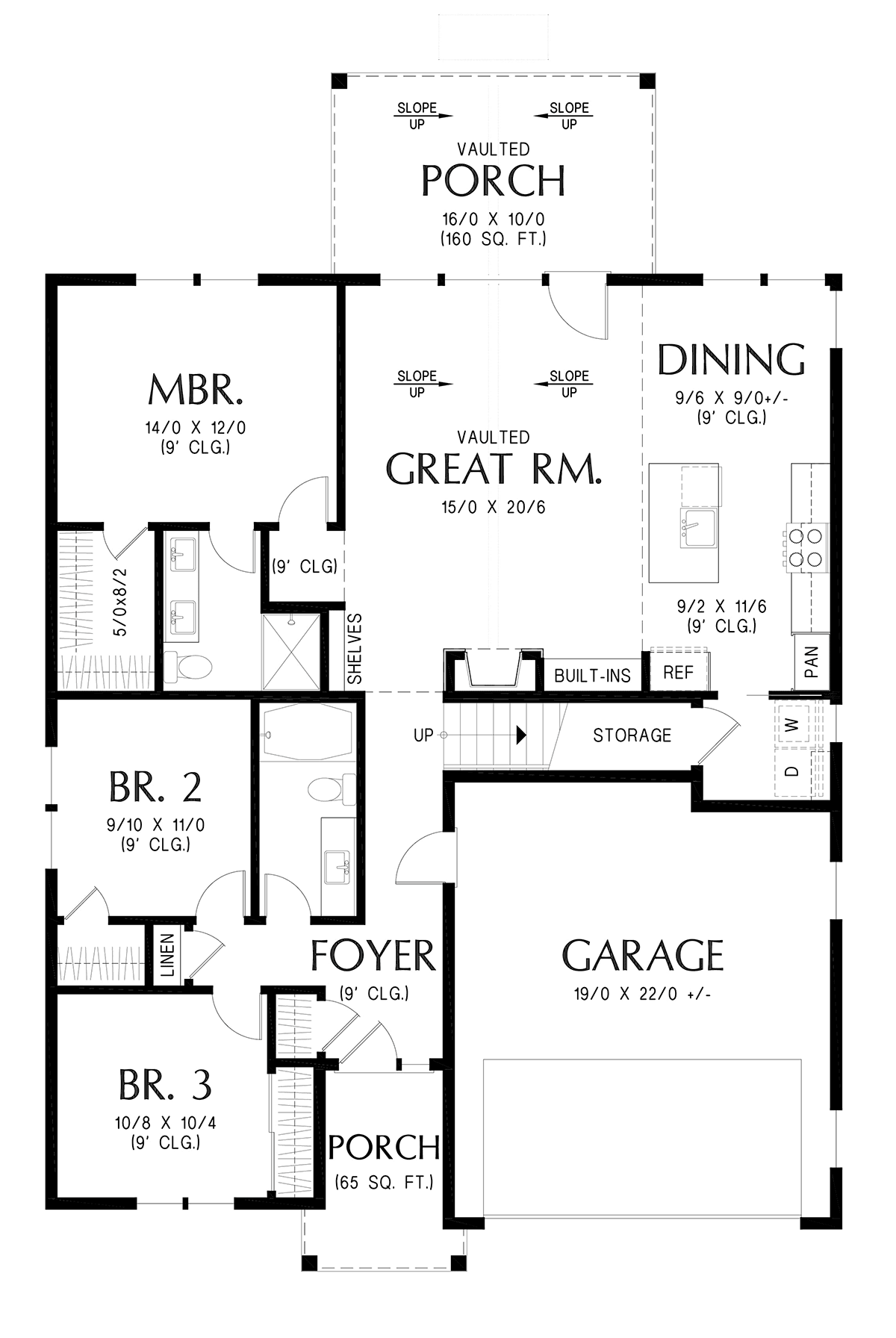 House Plan 83548 Level One
