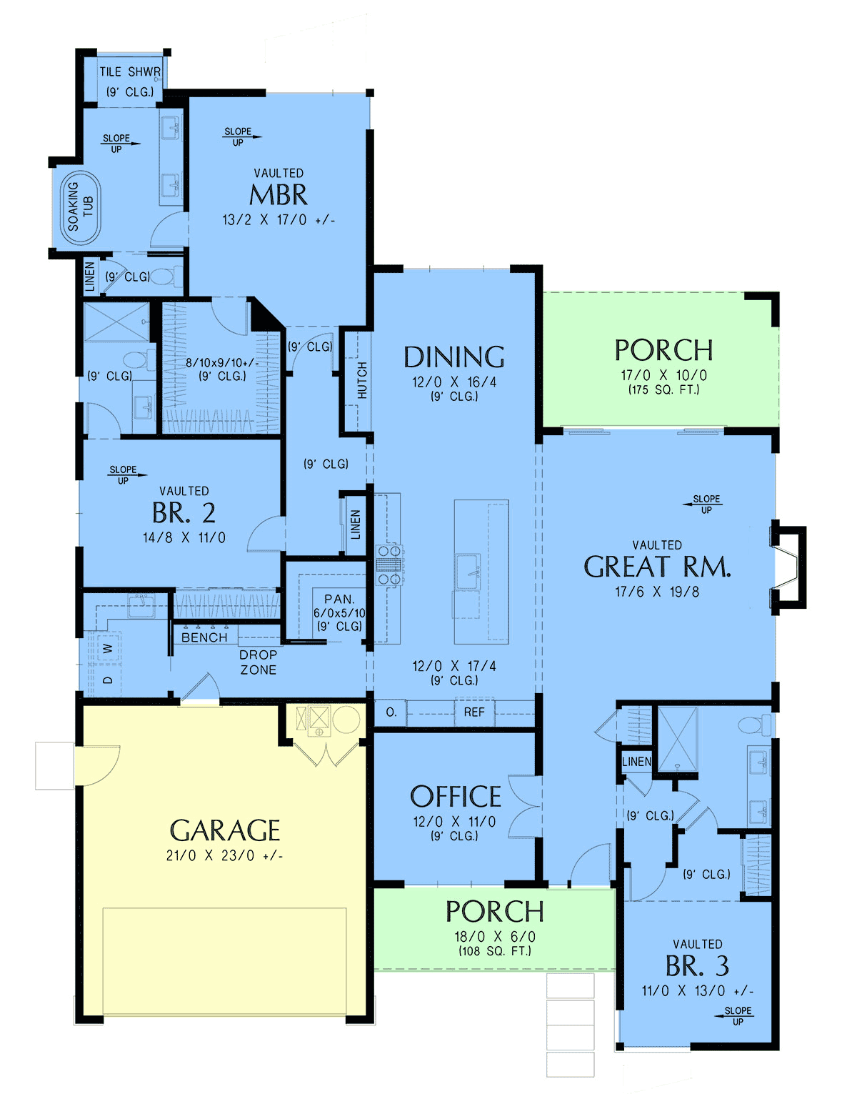 House Plan 83553 Level One