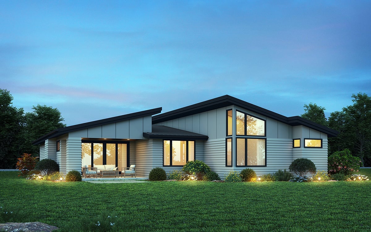House Plan 83553 Rear Elevation