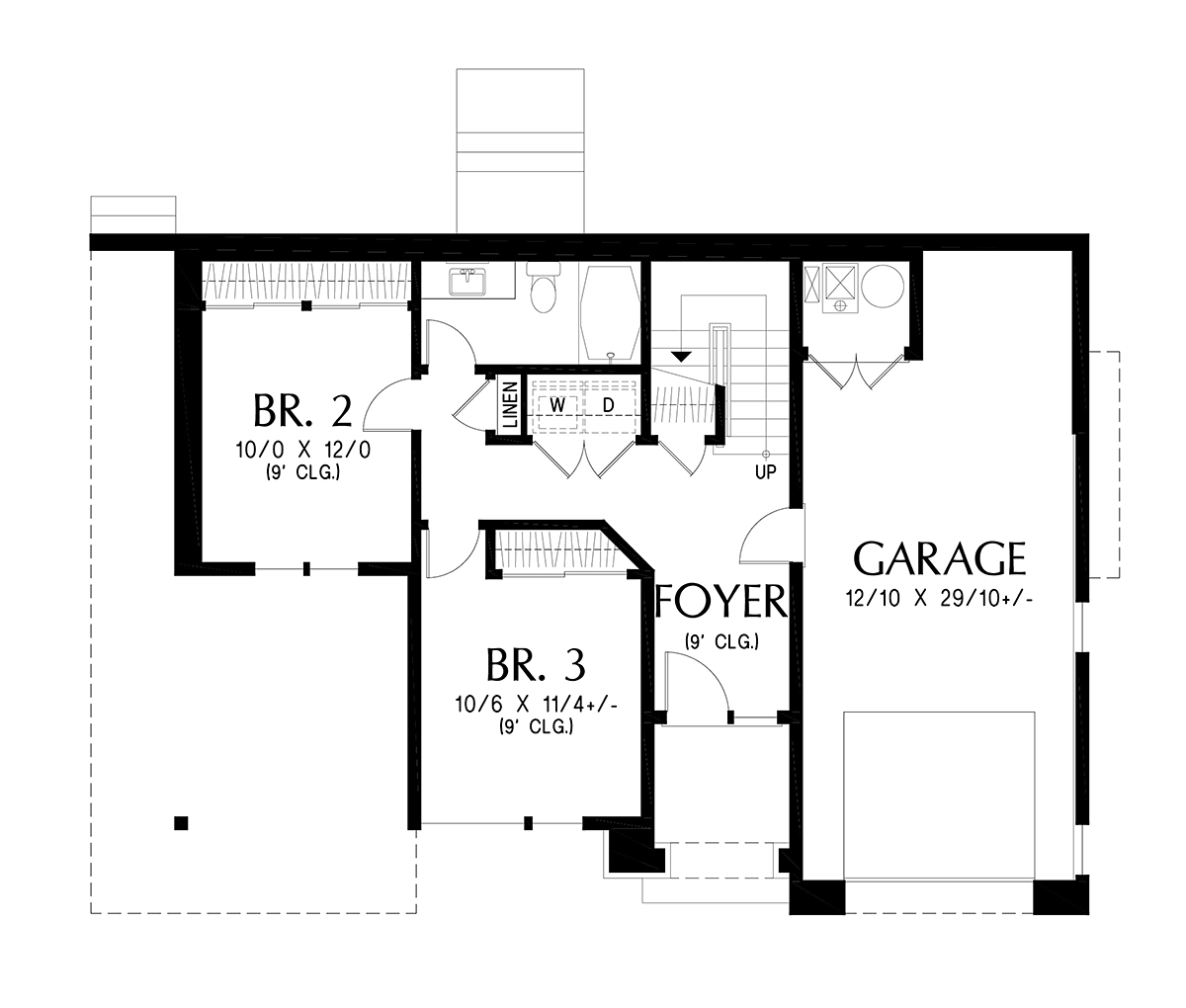 House Plan 83555 Lower Level