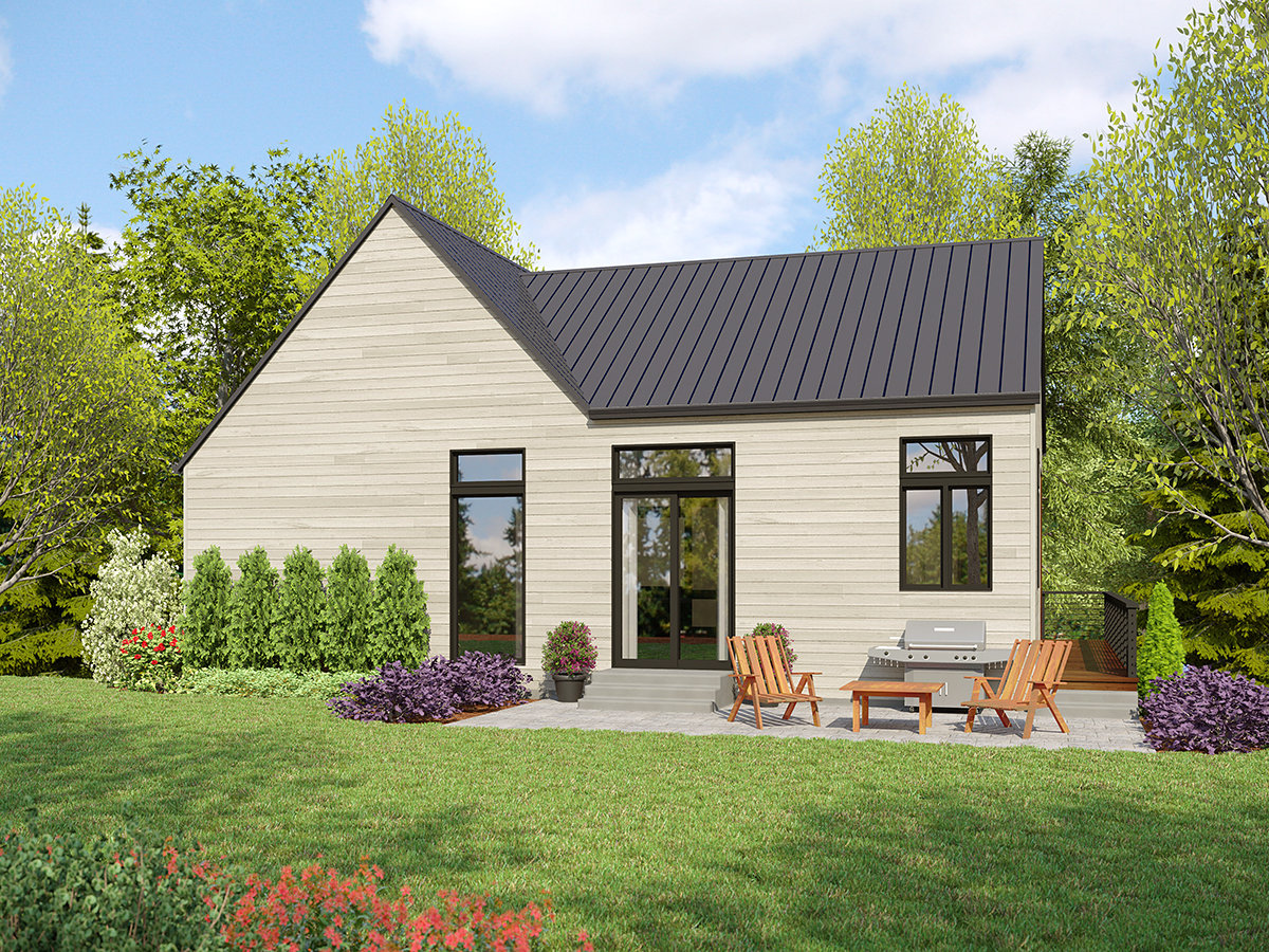House Plan 83555 Rear Elevation