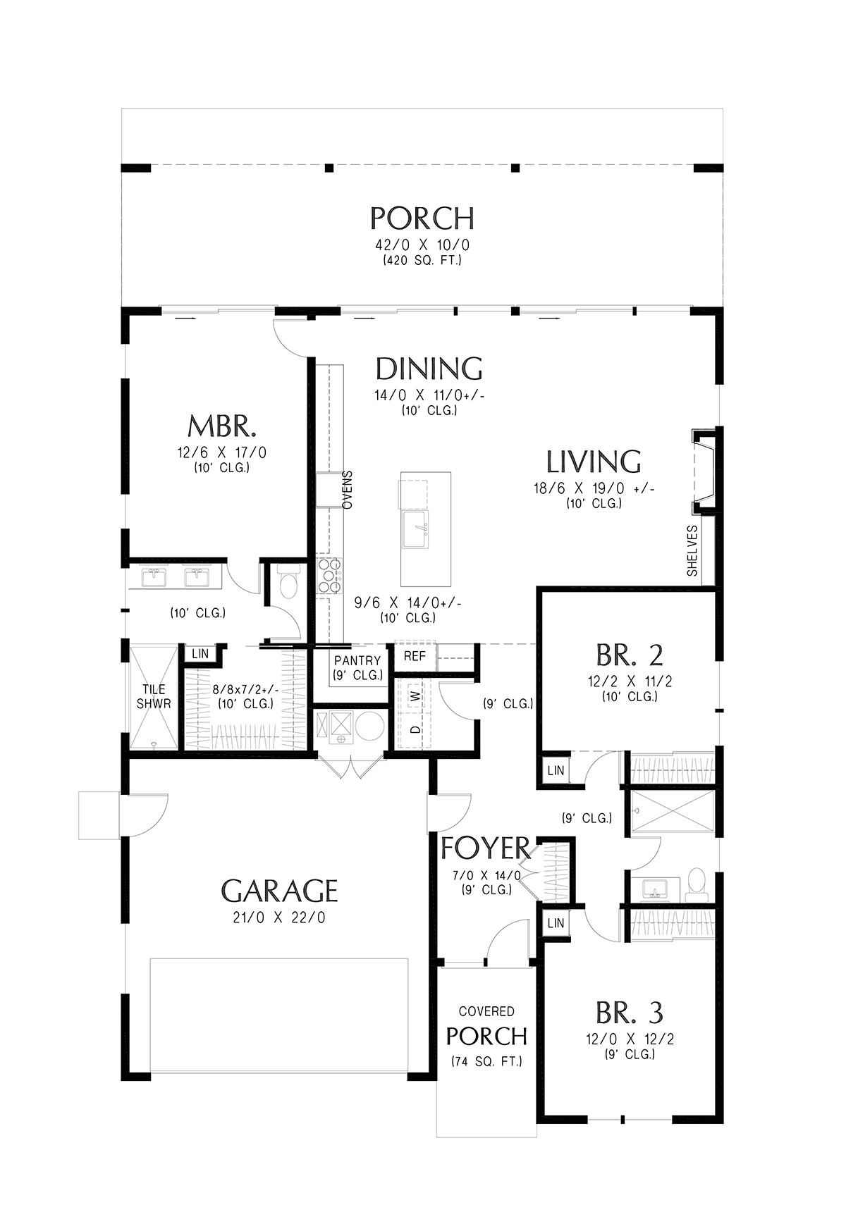 House Plan 83561 Level One
