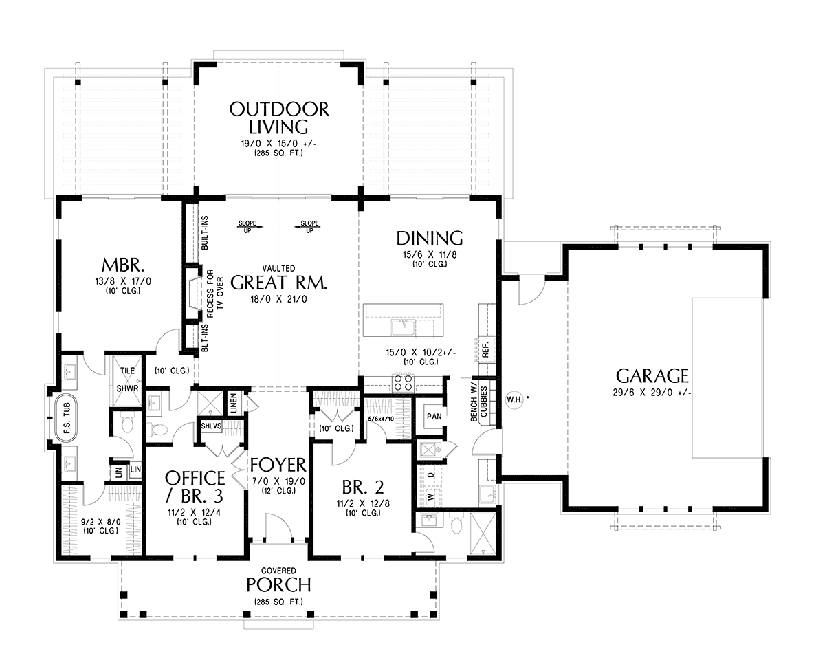 House Plan 83563 Level One