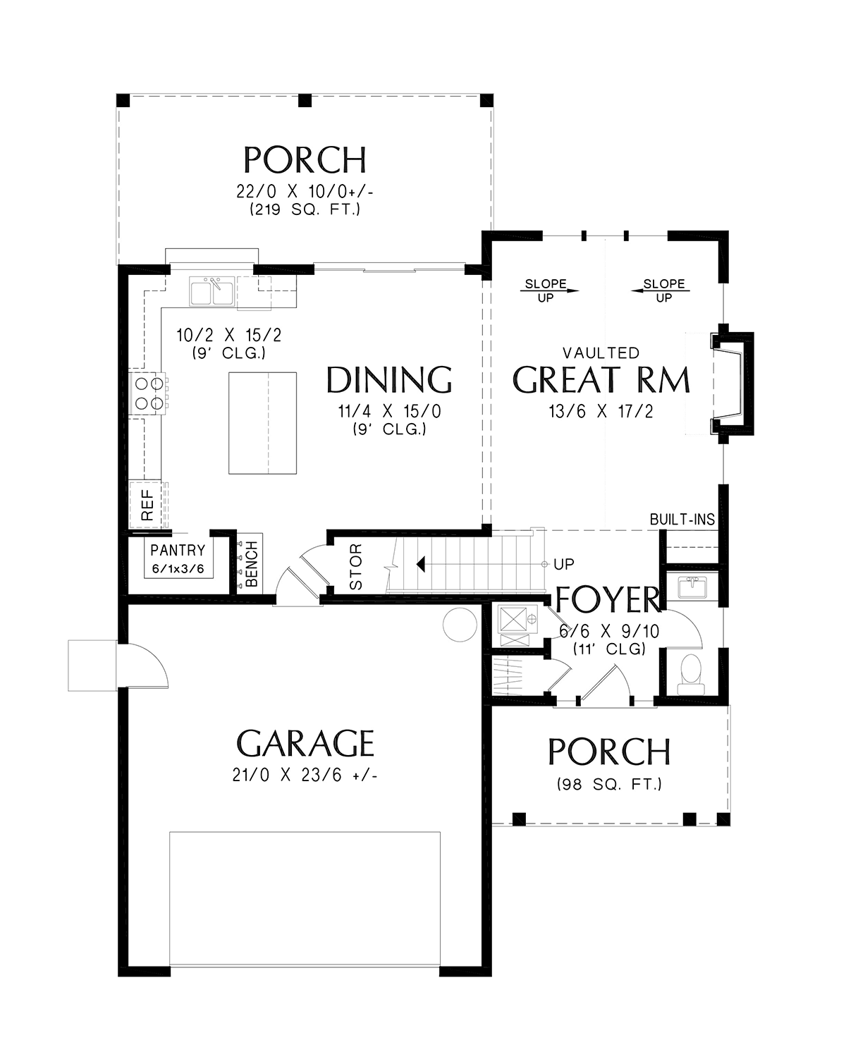 House Plan 83565 Level One