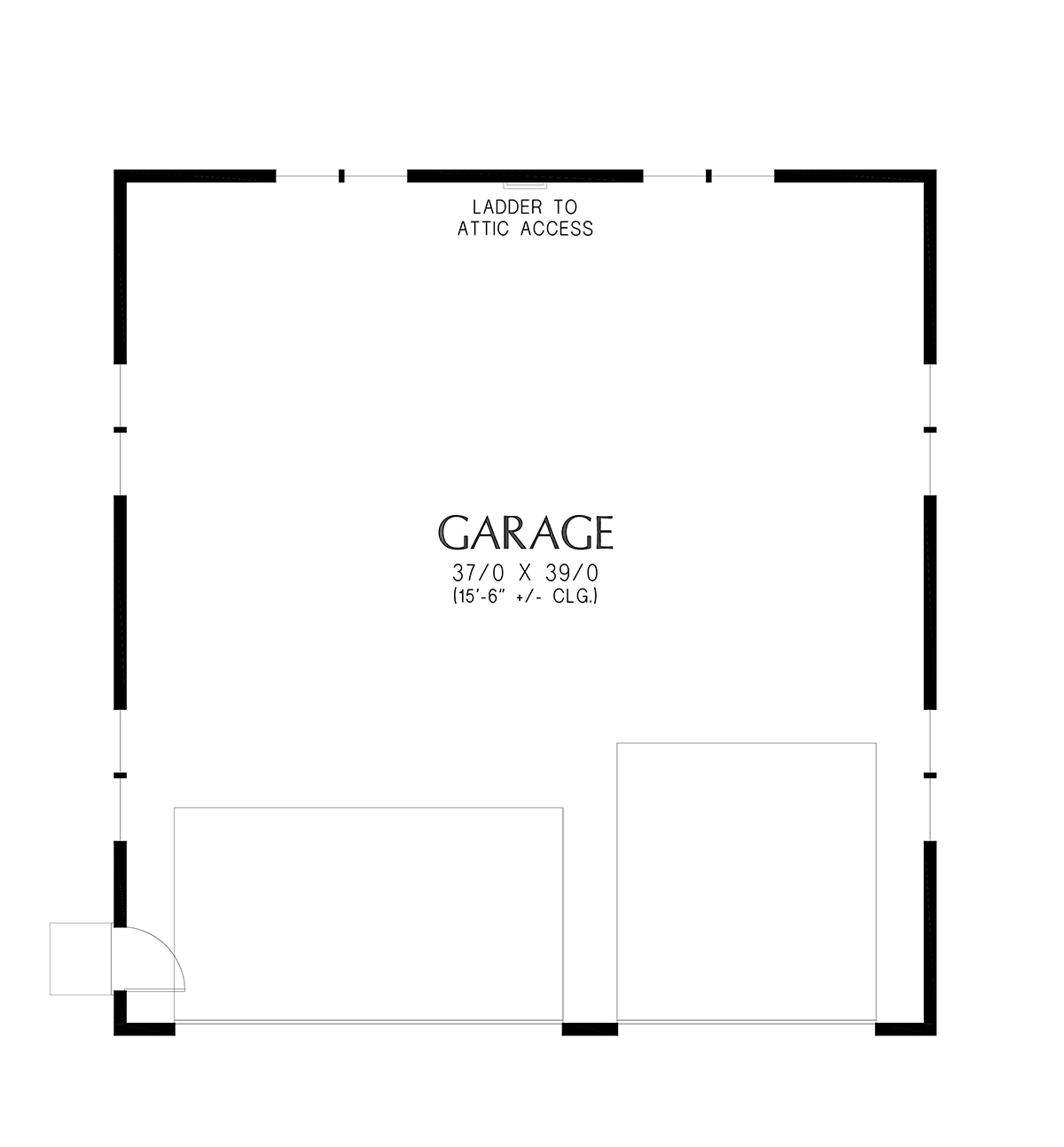 Garage Plan 83567 - 5 Car Garage Level One